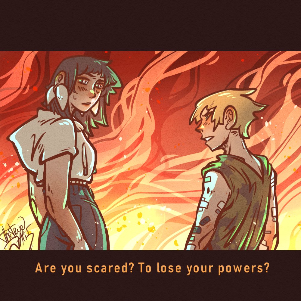 truejackart's tweet image. «Are you scared? To lose your powers?»

#ocsart