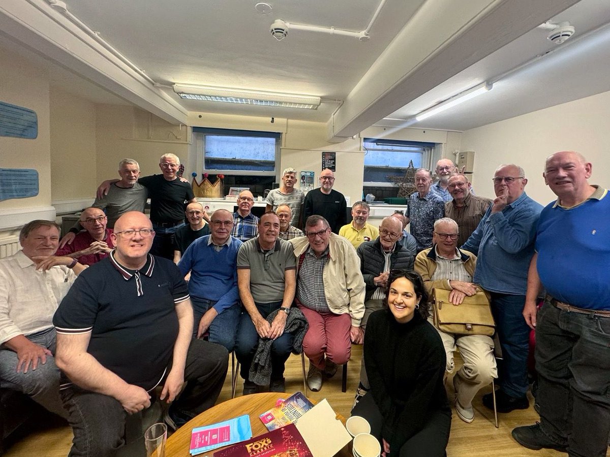 NadiaWhittomeMP's tweet photo. It was great to meet Silver Pride, a social group for gay and bisexual men aged 55+ in Nottingham.

We discussed the need for a trans-inclusive conversion therapy ban, the rise of the far right, proportional representation, local LGBTQ history and more. https://t.co/czfwlHeMUb