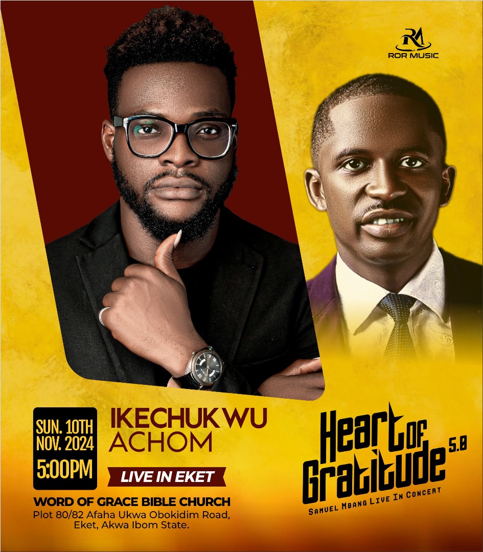 Hogconcert's tweet photo. Ladies and gentlemen,
I present to you our first Music Minister @ikechukwuachom.
We are honored to have him minister and be a blessing to God’s people at “HEART OF GRATITUDE 4.0” -Next Level.
Please feel free to share and tell people about it.
#samuelmbangministries #samuelmbang https://t.co/SSECdpjXRm