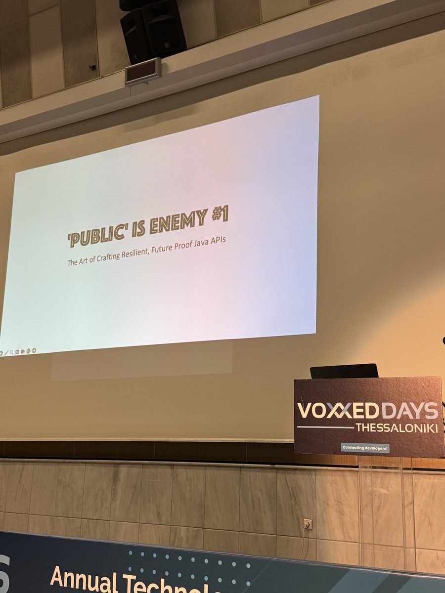 Thanks to the folk at <a href="/voxxed_thess/">Voxxed Thessaloniki</a>  I’m about to talk about API design