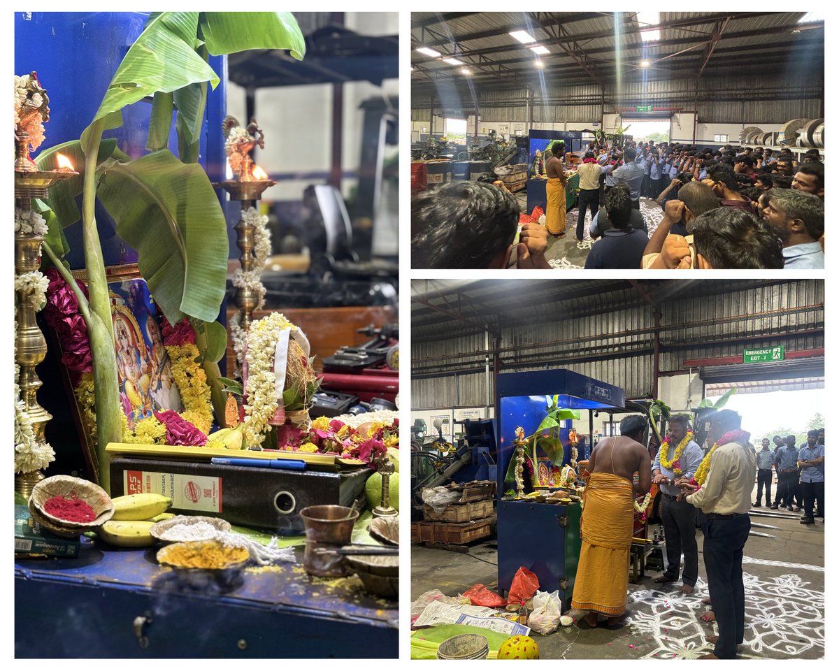 tadpole_eng's tweet photo. Here are some glimpse of ayudha pooja held on TEC's chennai plant
#TEC #TadpoleEngineeringConsultancy #Ayudhapooja #Festival #festivalseason #Chennai #diwali #celebration https://t.co/fn9LCZKvnT