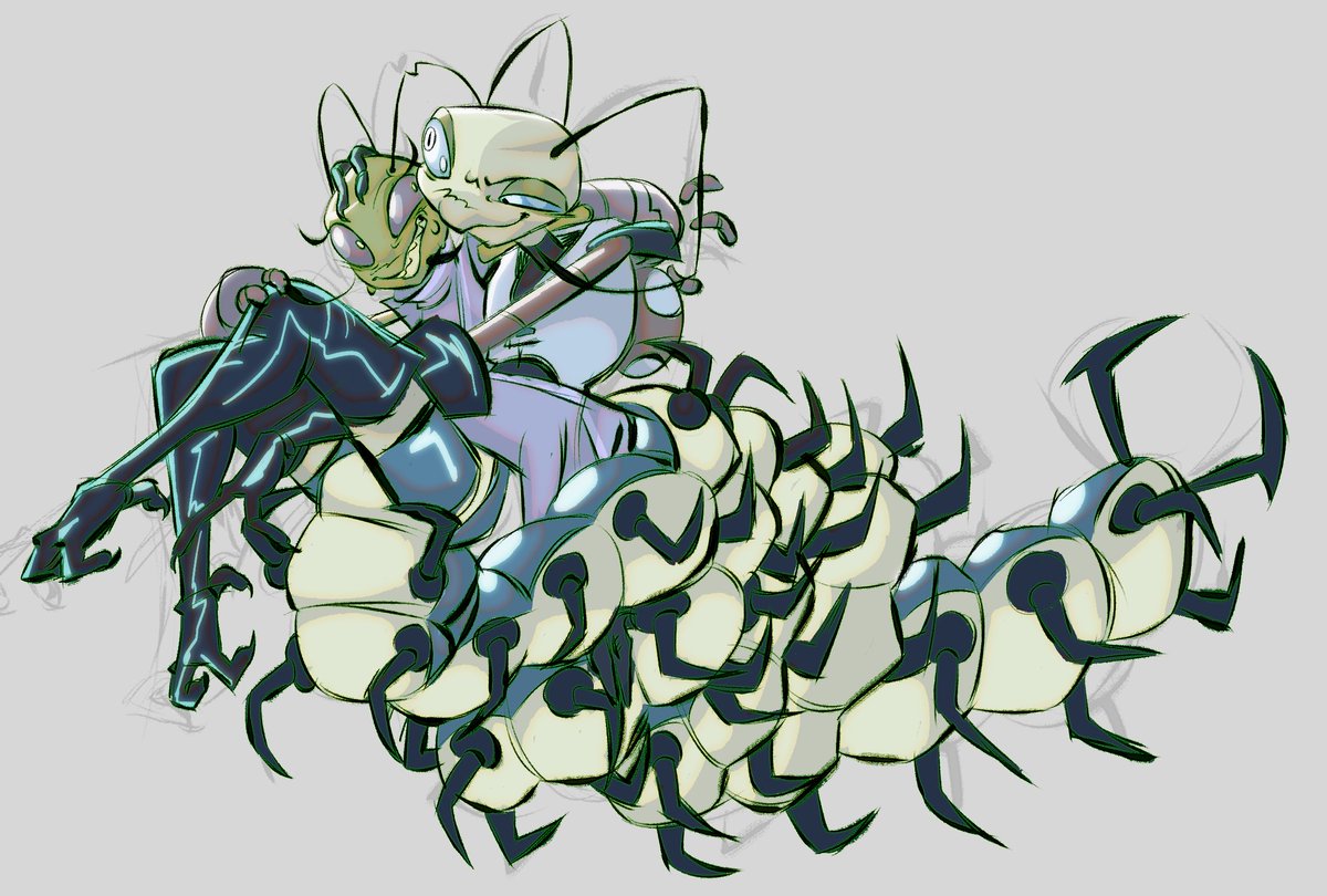 fun fact some centipedes eat their mates

#characterdesign