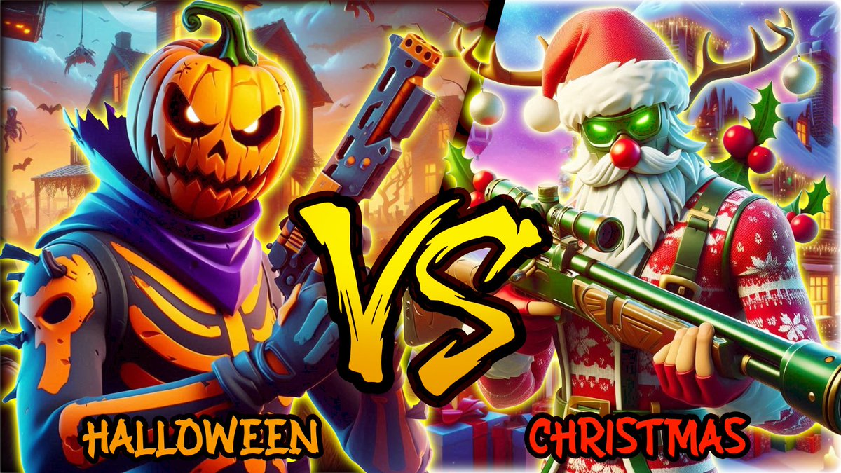 ReiZIV's tweet photo. 🎃 HALLOWEEN VS CHRISTMAS 🎅 with POWERS (7108-9085-7926)

Welcome to 🎃 HALLOWEEN VS CHRISTMAS 🎅 with POWERS
A 12 vs 12 game where players can choose between lots of Weapons and can obtain Super Powers!

#Fortnite #FortniteCreative #Fortnitemares https://t.co/1STglx8KSX