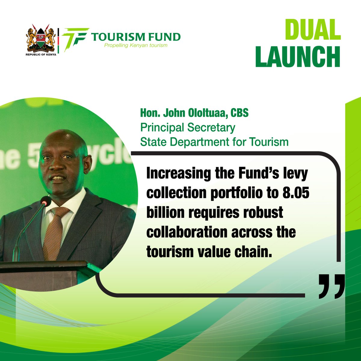 Hon. John Ololtuaa, Principal Secretary of the State Department of Tourism, highlights the 5th Cycle Strategic Plan's significance in enhancing service delivery and aligning with national priorities.

With a goal to boost levy collections to Ksh 8.05 billion, he underscores the
