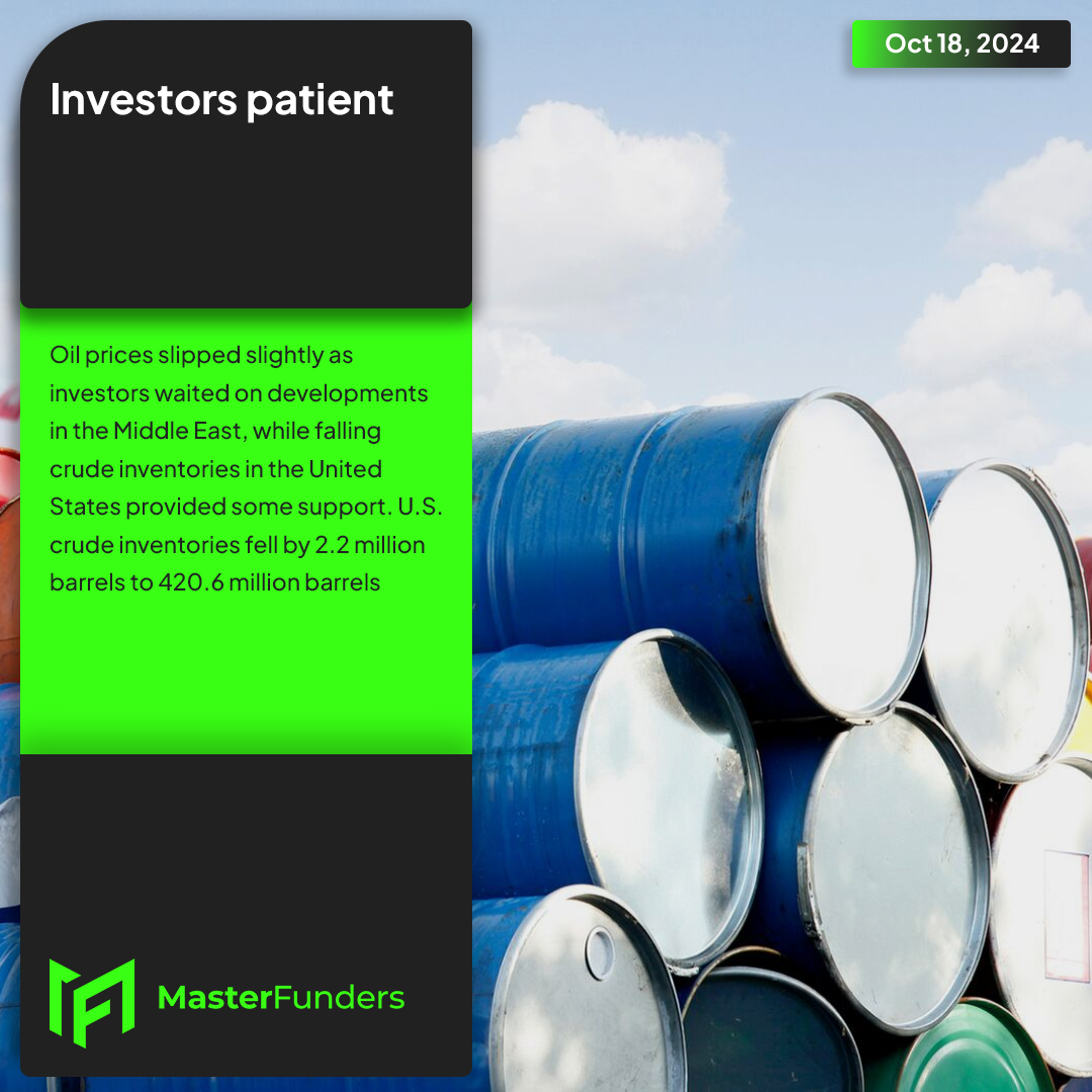 masterfunders's tweet photo. ๐ข๏ธ Oil prices edge lower as investors watch the Middle East situation, while U.S. crude inventories drop by 2.2M barrels, adding some support to the market.
#OilPrices #CrudeOil #MiddleEast #Commodities #Masterfunders https://t.co/QRHAI9fjeA