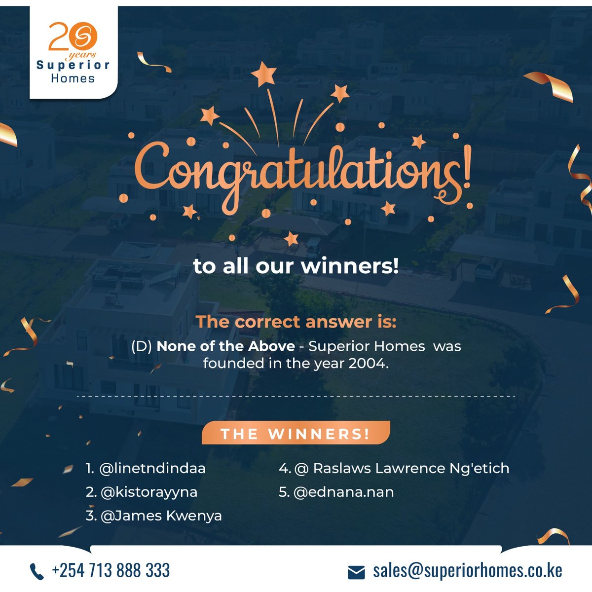 Superior Homes Kenya tweet media