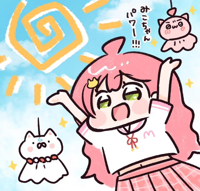 ソロライブ晴れますように☀️🌸
#咲き誇るみこち #miko_Art 