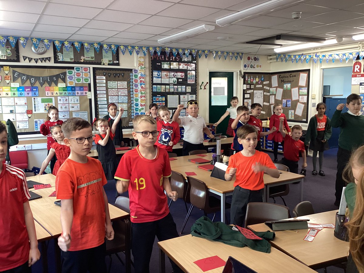 BaderPrimary's tweet image. Y3R are enjoying our wake and shake whilst supporting ‘Give Racism the Red Card’ #WRD24 #RRSarticle2