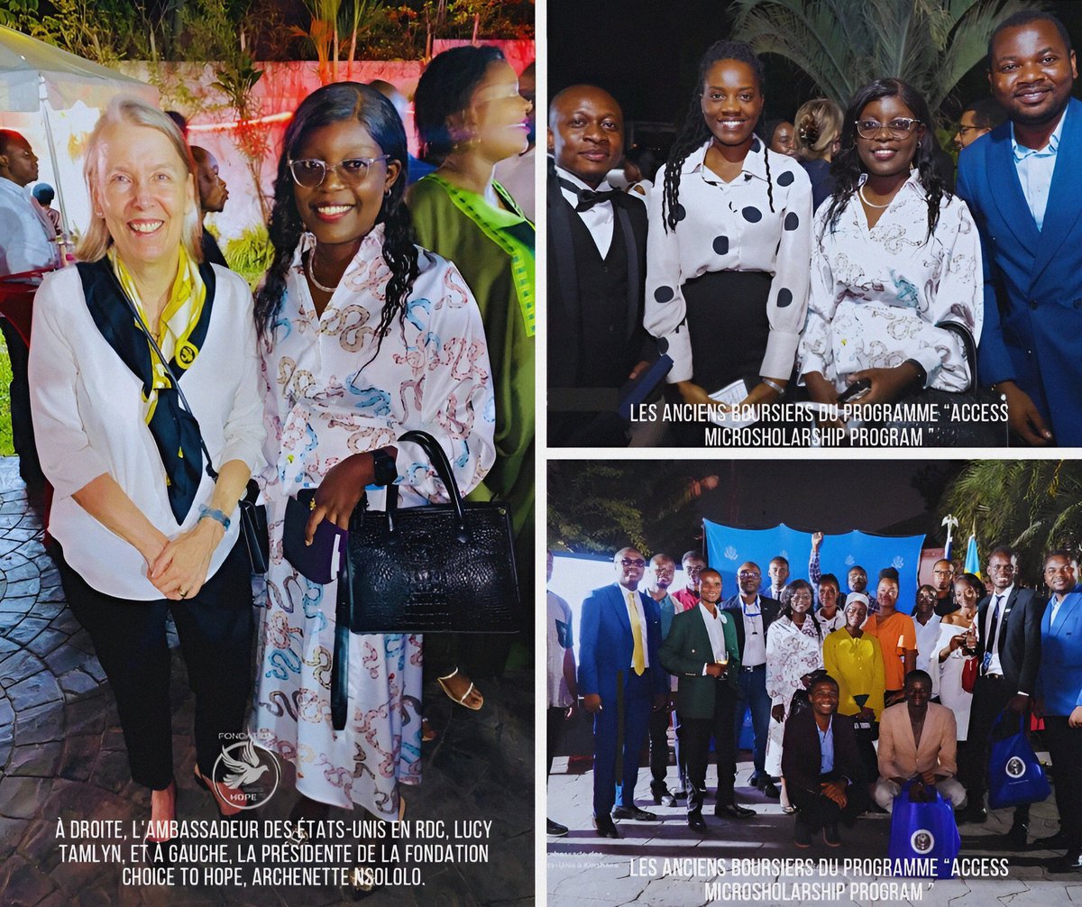 F_choicetohope's tweet photo. La fondation Choice to Hope a eu l’honneur d’être représenté par sa présidente Mme Archenette Nsololo à la célébration des lauréats du prix « Alumnus of the Month », qui mettent en lumière le leadership exceptionnel d'anciens boursiers dans divers domaines organisé par L https://t.co/7RhjAPOWuL