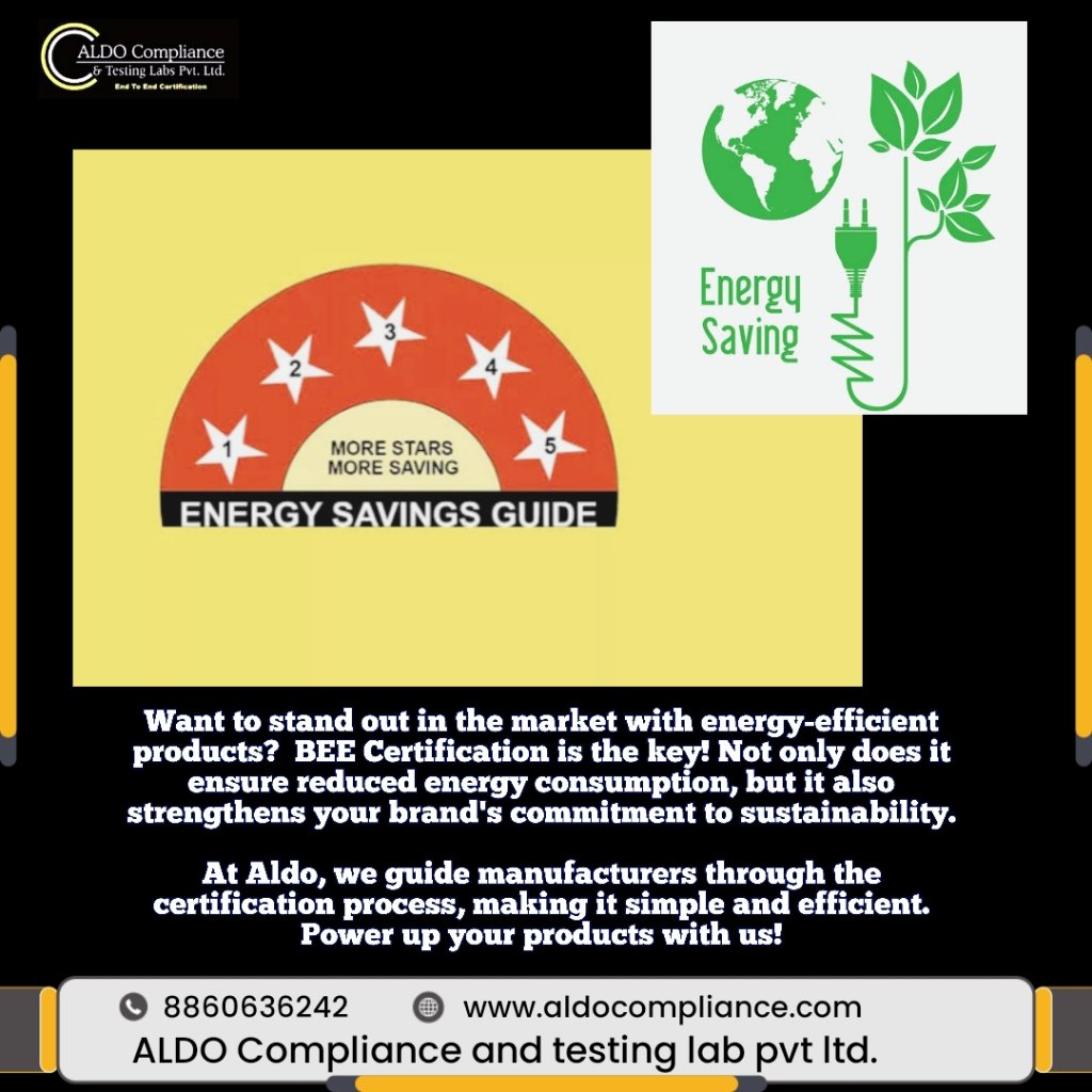 Want to stand out in the market with energy-efficient products?  BEE Certification is the key!
 
At Aldo compliance, we guide manufacturers through the certification process, making it simple and efficient. Power up your products with us!

aldocompliance.com