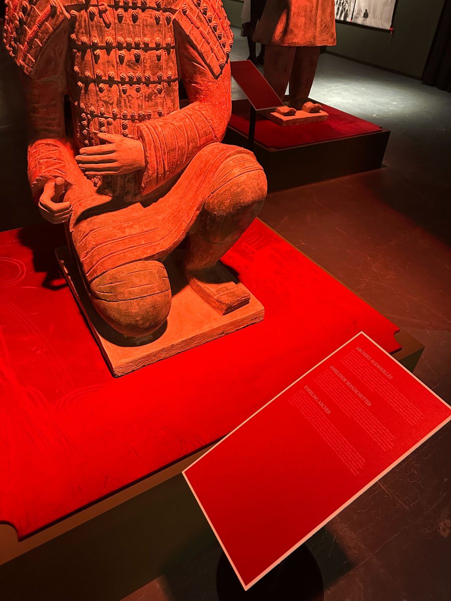 johnnndi's tweet photo. A reminder that the outside world (i.e. not games) is still inaccessible!
Low contrast, small and thin text, as well as red lighting really failing to illuminate the text make for an incredibly hard reading experience in the Terracotta Army exhibition in Brussels right now. https://t.co/oFRgBmaOpu