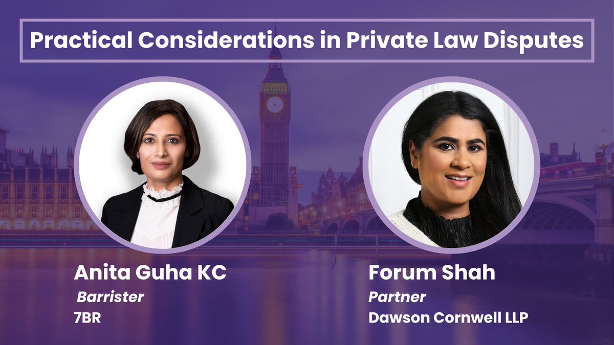 Partner Forum Shah will be speaking alongside Anita Guha KC of 7BR Chambers at the <a href="/familylawweek/">Family Law Week</a> Public &amp; Private Children Law conference on 24 October.

Read more and register here: bit.ly/4eZff6f