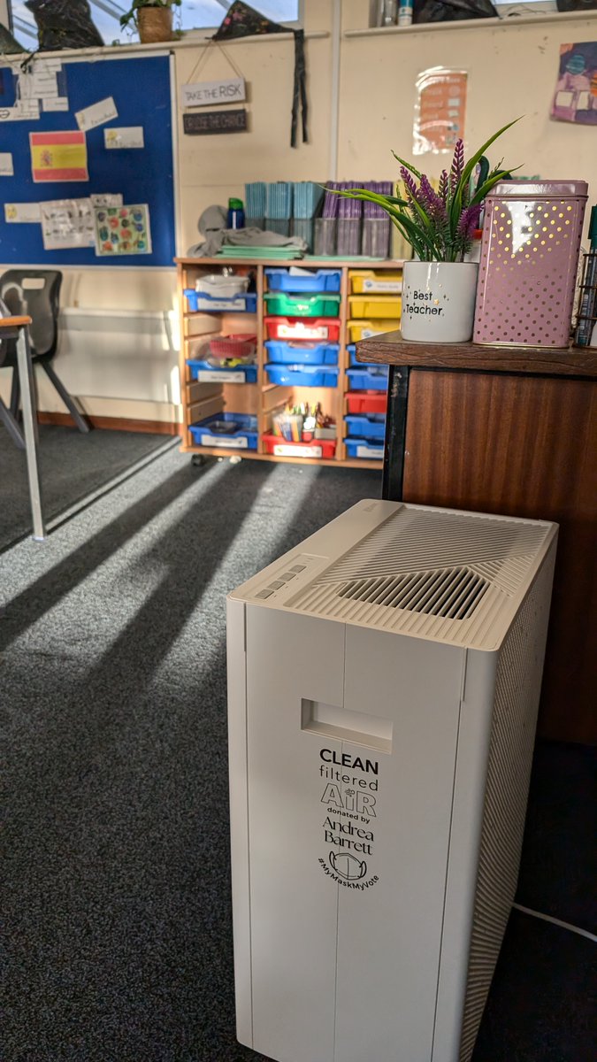 Lessness Heath Primary (@lessnessprimary) on Twitter photo Thank you to Andrea Barrett for her kind donation of brand new air filters for one of our classrooms - helping us to keep children and families safe from airborne viruses and pollution!
<a href="/SmartairUk/">SmartAirUK</a> <a href="/andreabarrett__/">Andrea Barrett</a> Thank you to Andrea Barrett for her kind donation of brand new air filters for one of our classrooms - helping us to keep children and families safe from airborne viruses and pollution!
<a href="/SmartairUk/">SmartAirUK</a> <a href="/andreabarrett__/">Andrea Barrett</a>
