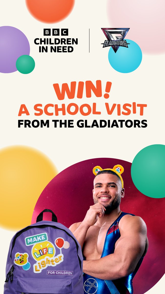 Primary Schools today is your LAST CHANCE to WIN a visit from the <a href="/bbcgladiators/">Gladiators</a>! Make sure you've signed up for your free fundraising pack!

Sign up here: bbcchildreninneed.co.uk/schools/primar…