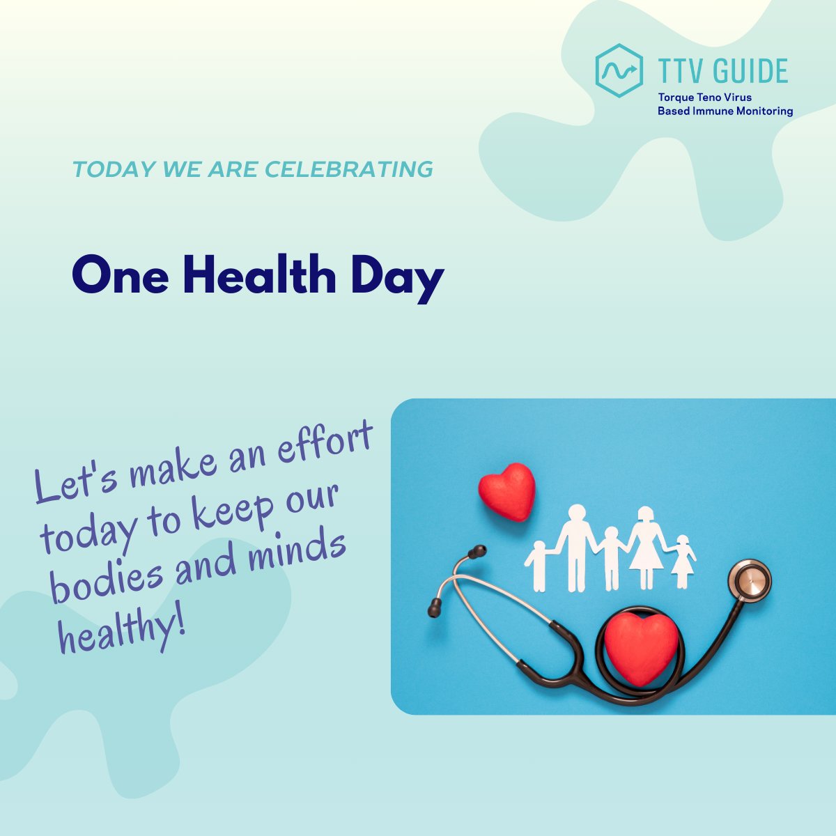 ttvguidetx's tweet photo. 🌍 Let's celebrate #OneHealthDay! 🌟Today we highlight the connection between human, animal, plant, & environmental health. At #TTVGUIDE, we’re using the Torque Teno Virus (#TTV) as a biomarker to improve immunosuppressive therapy for #kidneytransplant recipients. 💙 https://t.co/RqXnR8I0Tn