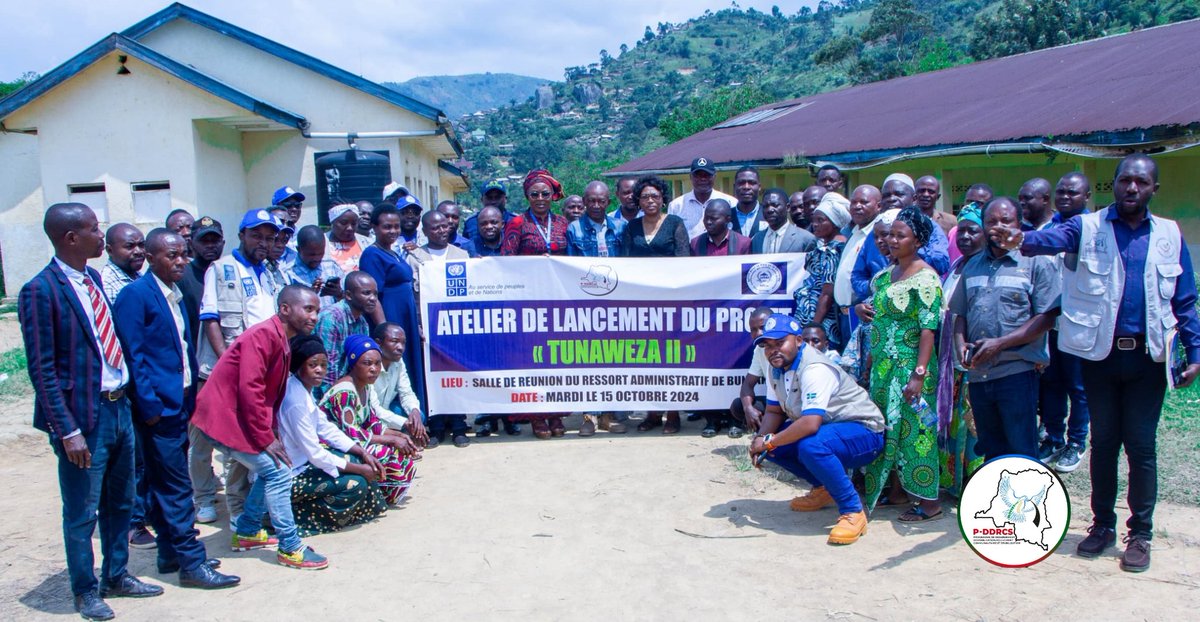 Le P-DDRCS Sud-Kivu a procédé le 15/10/2024 au lancement du projet "TUNAWEZA II" en appui à la mise en oeuvre de son plan opérationnel provincial à Bunyakiri en territoire de Kalehe. Ce projet est mis en oeuvre par l'ONG APC et beneficie de l'appui technique et financier du PNUD
