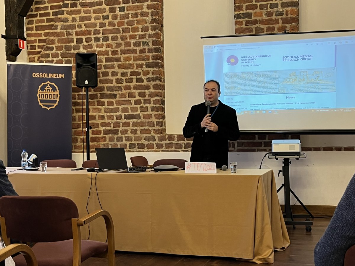 Today I presented the International Egodocumental Network at #TEM2024
Join us by sending a request to: egodocuments.umk.pl
<a href="/unilodz/">Biuro Prasowe UniLodz</a> <a href="/UMK_Torun/">UMK Torun</a> 
#egodocuments