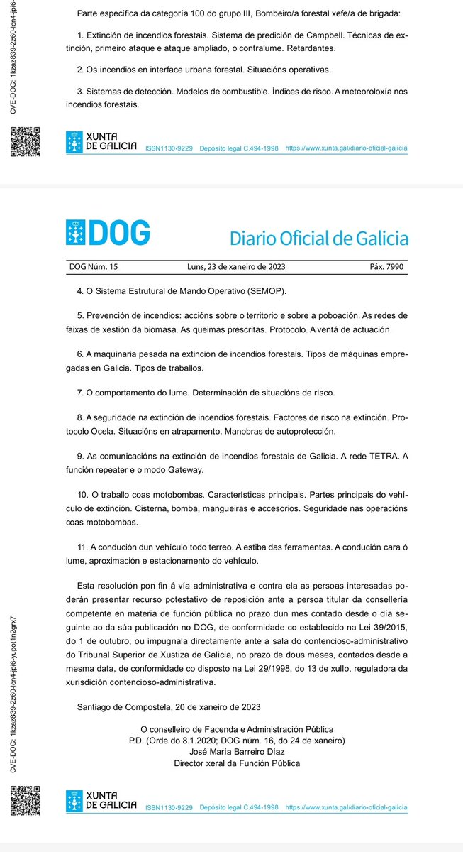 RekeMat1's tweet photo. UXT en Galicia apoia unha unificación d escalas d #AxentesAmbientais con Xefes de Brigadas Bombeiros Forestais co gallo d compartir requisito d titulación de acceso. Alguén lle votou un ollo ao histórico d procesos selectivos destas escalas para propor semellante 💩? @AEAFMA https://t.co/XUy4DKxGyv