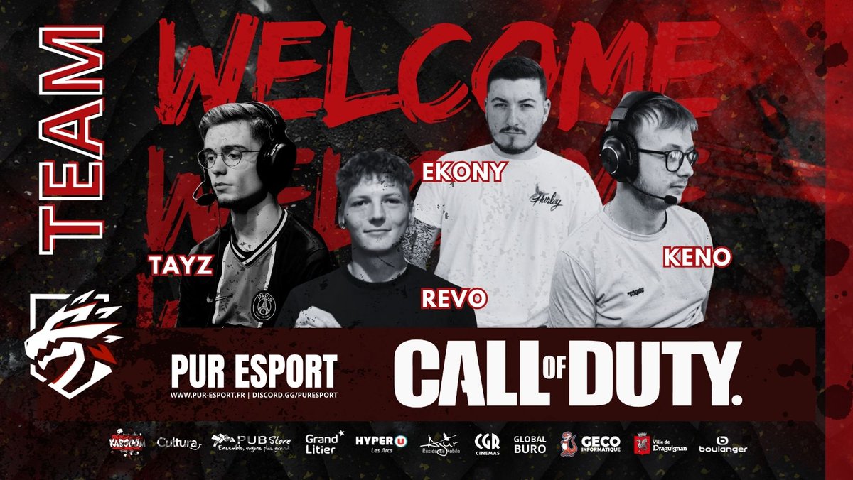 PUREsportFR's tweet photo. 🎮🔥 PUR Esport frappe fort avec une nouvelle Team Call of Duty ! 🔥🎮

Nous sommes fiers d'annoncer la création de notre Team Call of Duty composée de talents d'élite qui n'ont qu'un objectif : conquérir la scène compétitive ! 💥

@TayZ____ 
@Roeder98 
@EKO1tap 
@Kenoraaa 

Sont nos joueurs sont prêts à élever PUR Esport vers de nouveaux sommets et repousser toutes les limites. Ensemble, ils ne viseront rien de moins que la victoire absolue, accompagnés de leur coach @PurNarkoo ! 🏆

🌐 Suivez leur parcours épique dans les tournois à venir et soyez témoins de leur ascension vers la gloire ! La compétition ne fait que commencer, et notre team est plus déterminée que jamais à marquer l'histoire. 🚀

#TeamCOD #PUREsport #RiseToVictory #Tayz #Revo #Ekony #Keno #EportLegends #CompetitiveGaming #CallOfDuty #DominatingTheScene