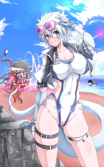 2024年水着シリーズ十人目 翼
前回リオ君を人質にとったシャークトパス君にレイア姉さんの一撃が襲う。その一撃は天を貫くほどだったそうな。 