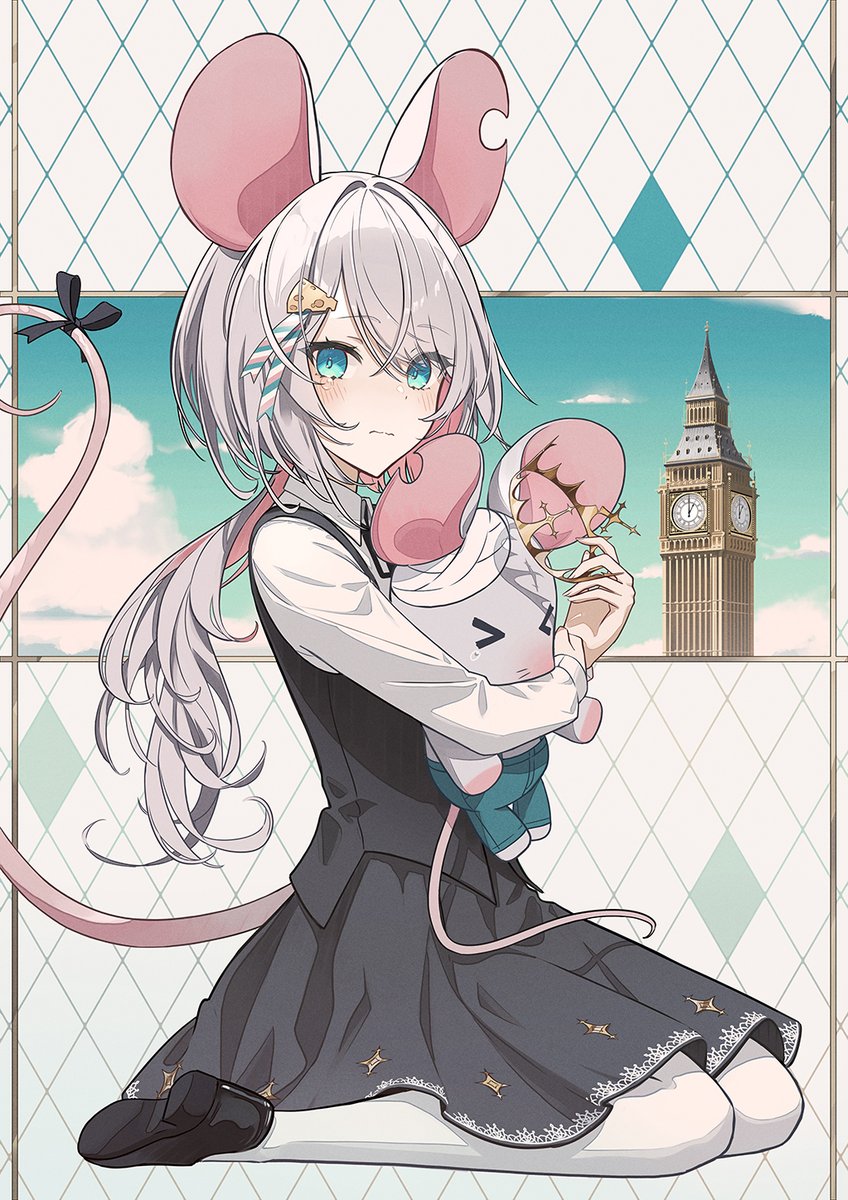 wakuseiac's tweet image. 時計から落っこちたネズミ兄妹