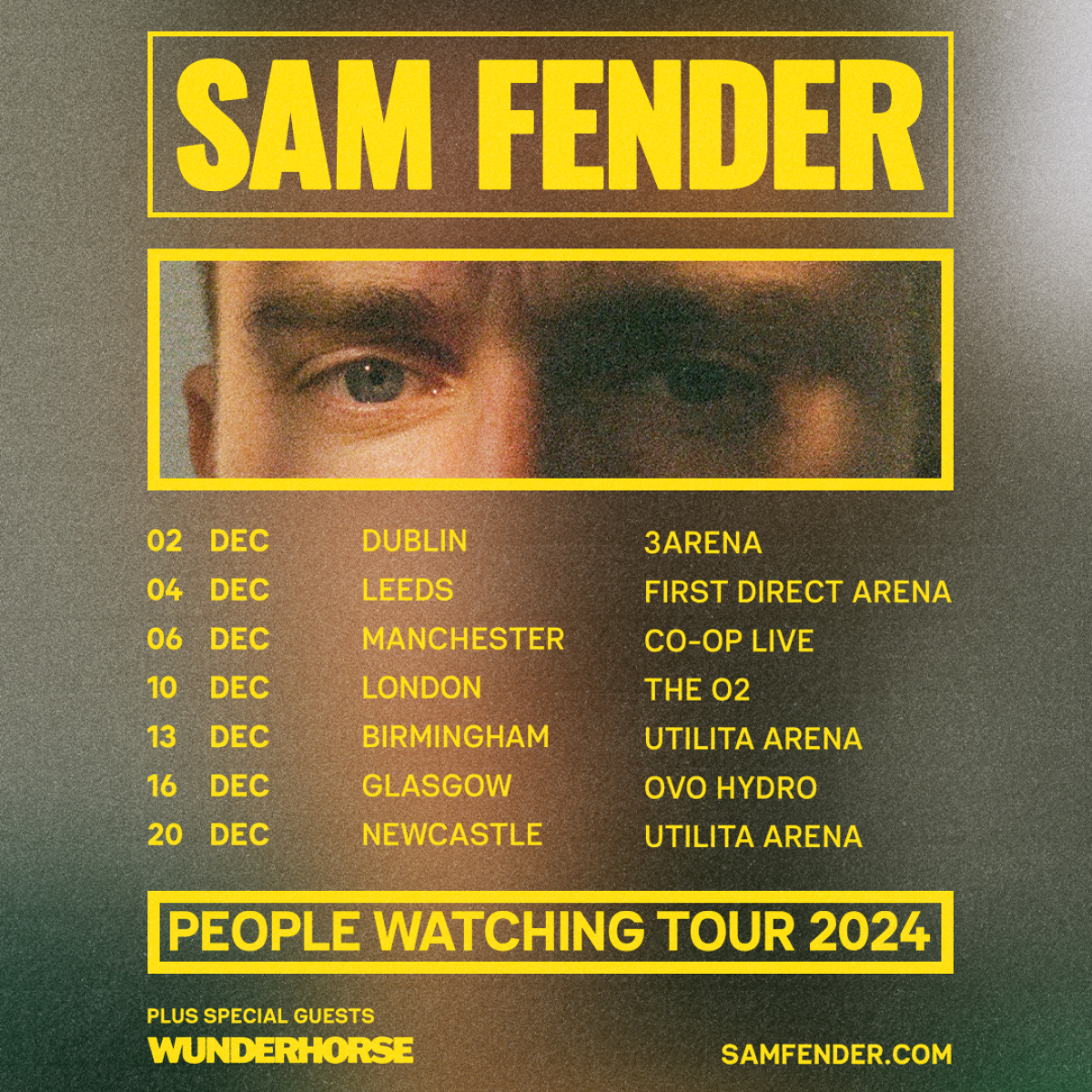 gigsandtours's tweet photo. ⚡️ SAM FENDER ⚡️

Huge news! @samfendermusic has just announced a UK &amp; Ireland arena tour in December, with special guest @wunderhorse!

Tickets on sale Friday 25th October at 10am https://t.co/mdXHKHX6b9 https://t.co/wRyQaMPyZn