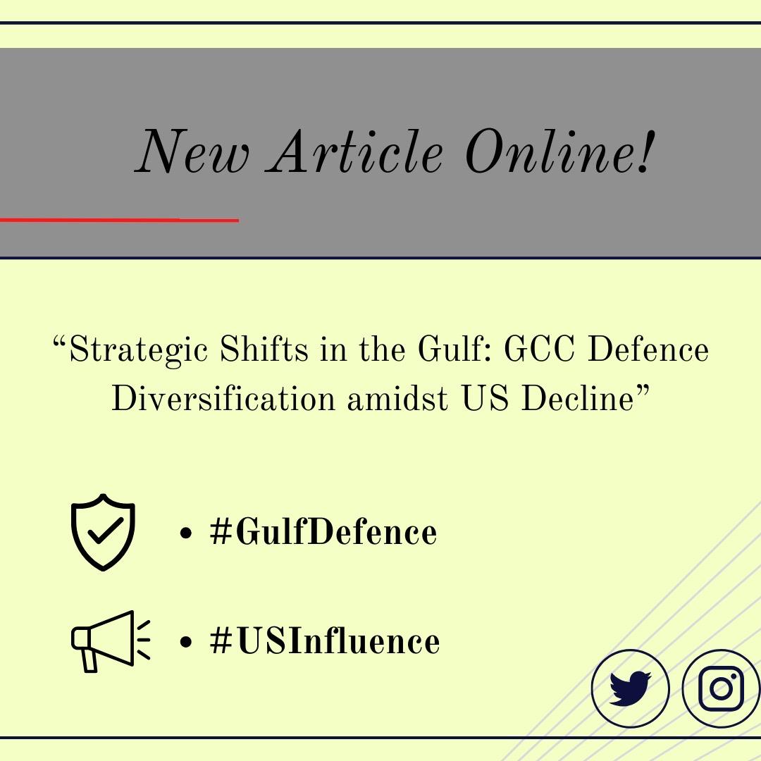 The International Spectator (@intl_spectator) on Twitter photo ⚠New Article online!
How have #GCC members responded to strategic shifts in the #MiddleEast, including the relative decline of the #UnitedStates?
🔗Read the article here: tandfonline.com/doi/full/10.10…
🖋 <a href="/Tyler_B_Parker/">Tyler B. Parker</a> <a href="/AliBakeer/">Dr. Ali BAKIR (علي باكير)</a> ⚠New Article online!
How have #GCC members responded to strategic shifts in the #MiddleEast, including the relative decline of the #UnitedStates?
🔗Read the article here: tandfonline.com/doi/full/10.10…
🖋 <a href="/Tyler_B_Parker/">Tyler B. Parker</a> <a href="/AliBakeer/">Dr. Ali BAKIR (علي باكير)</a>