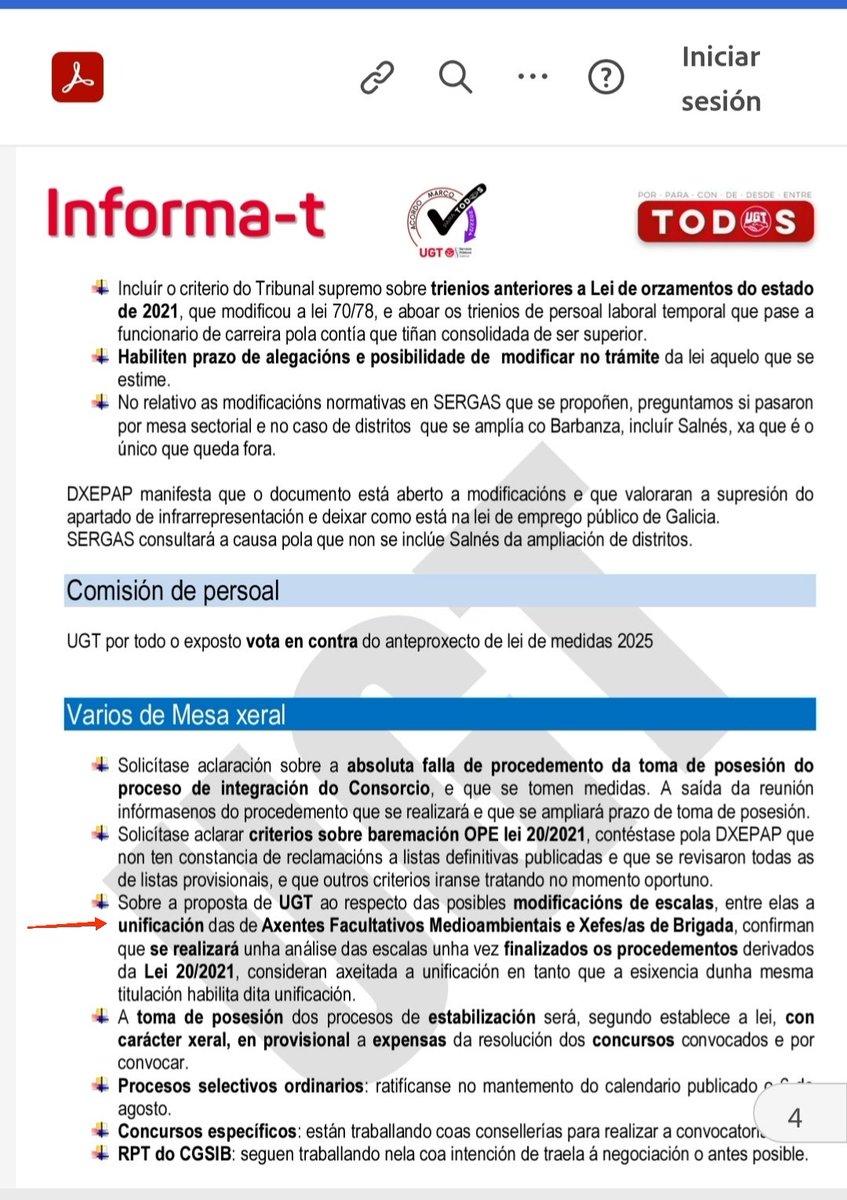 RekeMat1's tweet photo. UXT en Galicia apoia unha unificación d escalas d #AxentesAmbientais con Xefes de Brigadas Bombeiros Forestais co gallo d compartir requisito d titulación de acceso. Alguén lle votou un ollo ao histórico d procesos selectivos destas escalas para propor semellante 💩? @AEAFMA https://t.co/XUy4DKxGyv