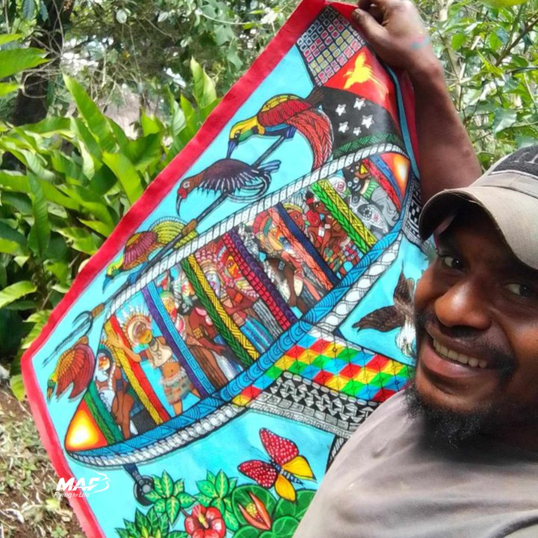 flying4life's tweet image. Local contemporary artist Winston Kauage Junior, from Papua New Guinea, creates paintings of MAF planes visiting his community in PNG.

We are very grateful to Winston for sharing his work with us.

📷 Winston Kauage Junior

#ContemporaryArt #MAFPlanes #MAF #Art #FunFriday