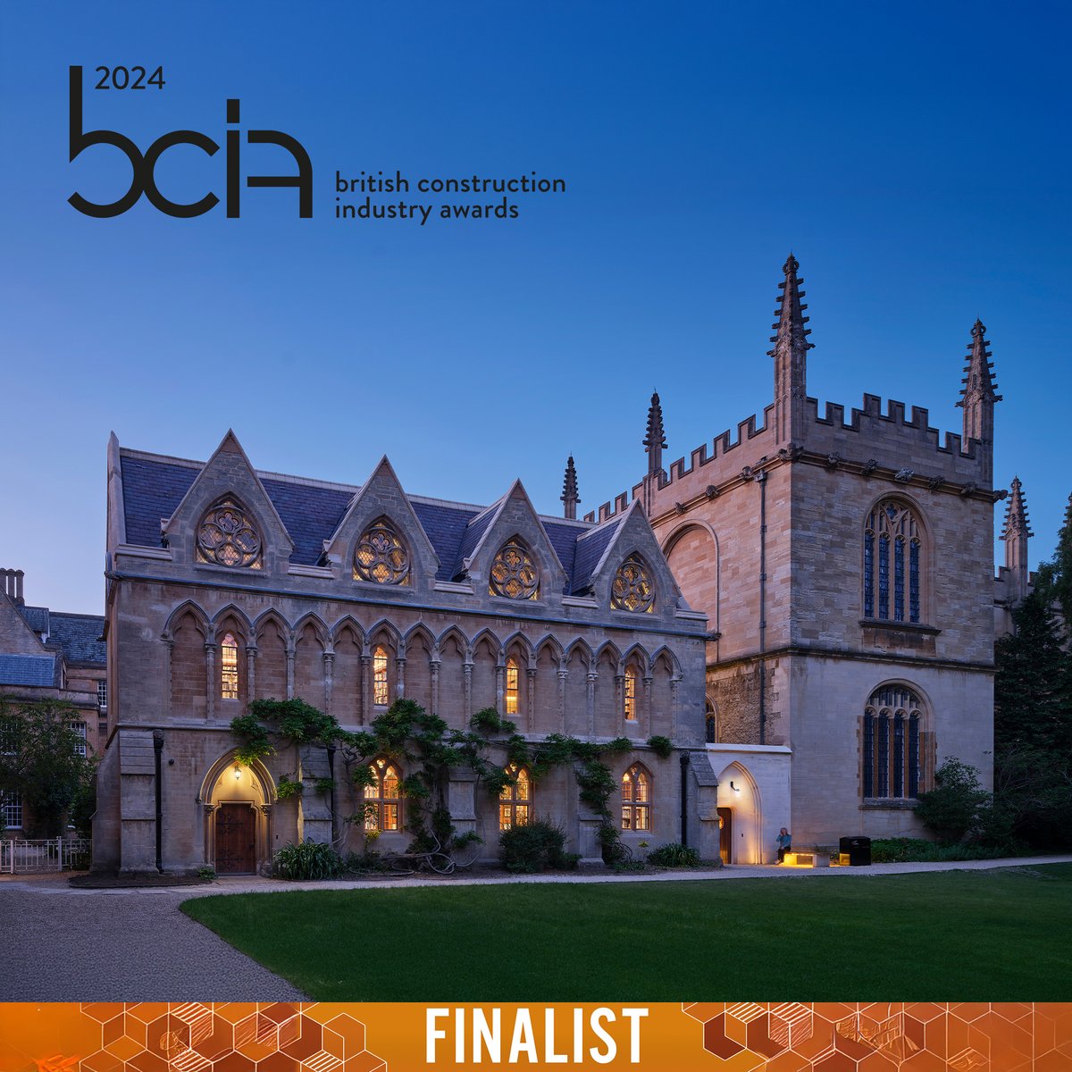 Nex— (@i_nex) on Twitter photo Delighted to announce that Exeter College Library, Oxford is a finalist in the British Construction Industry Awards.
Architect and Lead Consultant: <a href="/nex_arch/">Nex</a>
Conservation specialist: <a href="/insallarch/">Donald Insall Associates</a>
Structural design: <a href="/webbyates/">Webb Yates Engineers</a>
Lighting design: <a href="/dhadesigns/">Jonathan Howard</a>
Landscape Design: ... Delighted to announce that Exeter College Library, Oxford is a finalist in the British Construction Industry Awards.
Architect and Lead Consultant: <a href="/nex_arch/">Nex</a>
Conservation specialist: <a href="/insallarch/">Donald Insall Associates</a>
Structural design: <a href="/webbyates/">Webb Yates Engineers</a>
Lighting design: <a href="/dhadesigns/">Jonathan Howard</a>
Landscape Design: ...