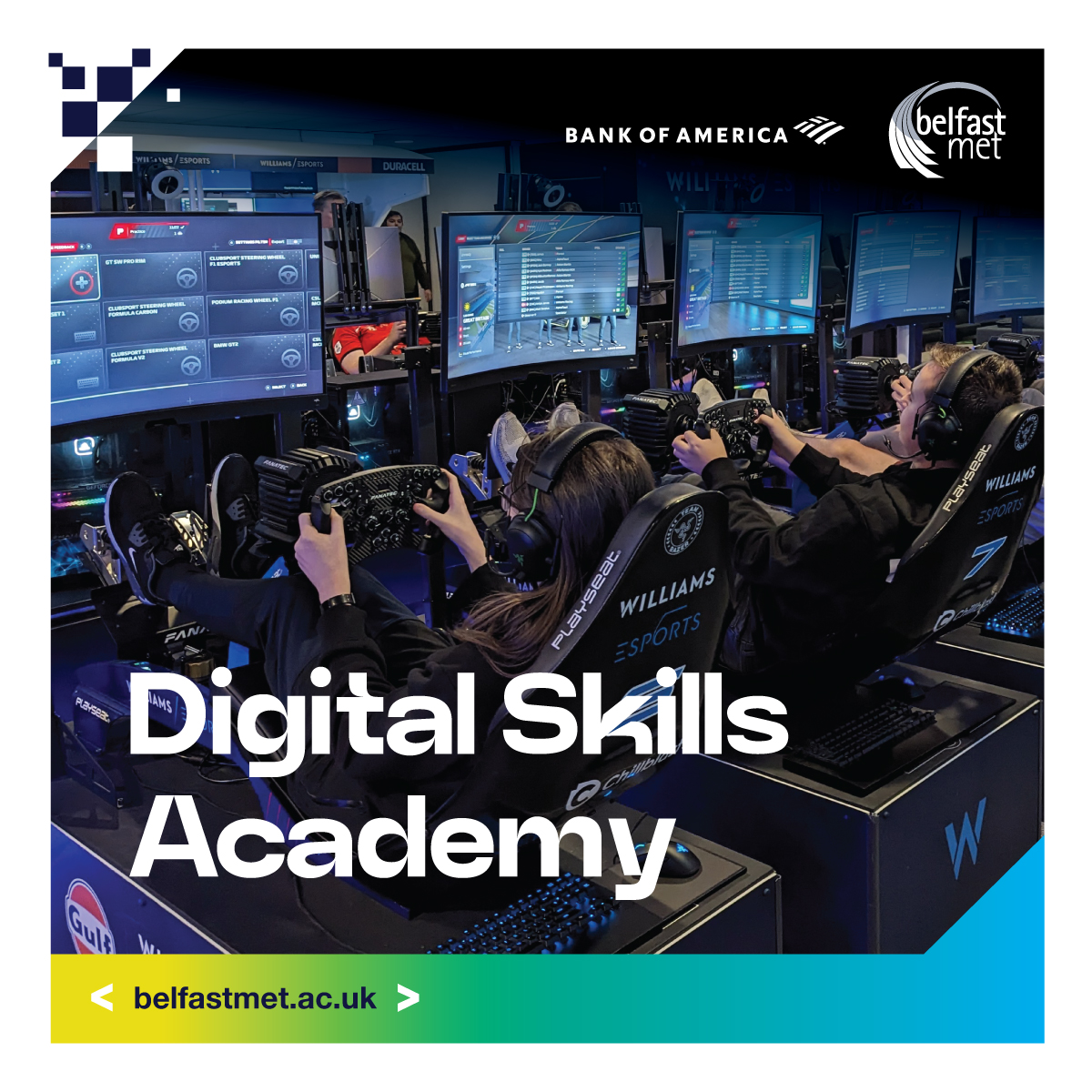 Join our Esports #DigitalSkills Academy. 

Gain an Industry Recognised qualification.

Develop Digital Skills and boost your employment potential. 

Apply here👇: 

belfastmet.ac.uk/digitalskills/ 

#Belfast #Belfastmet