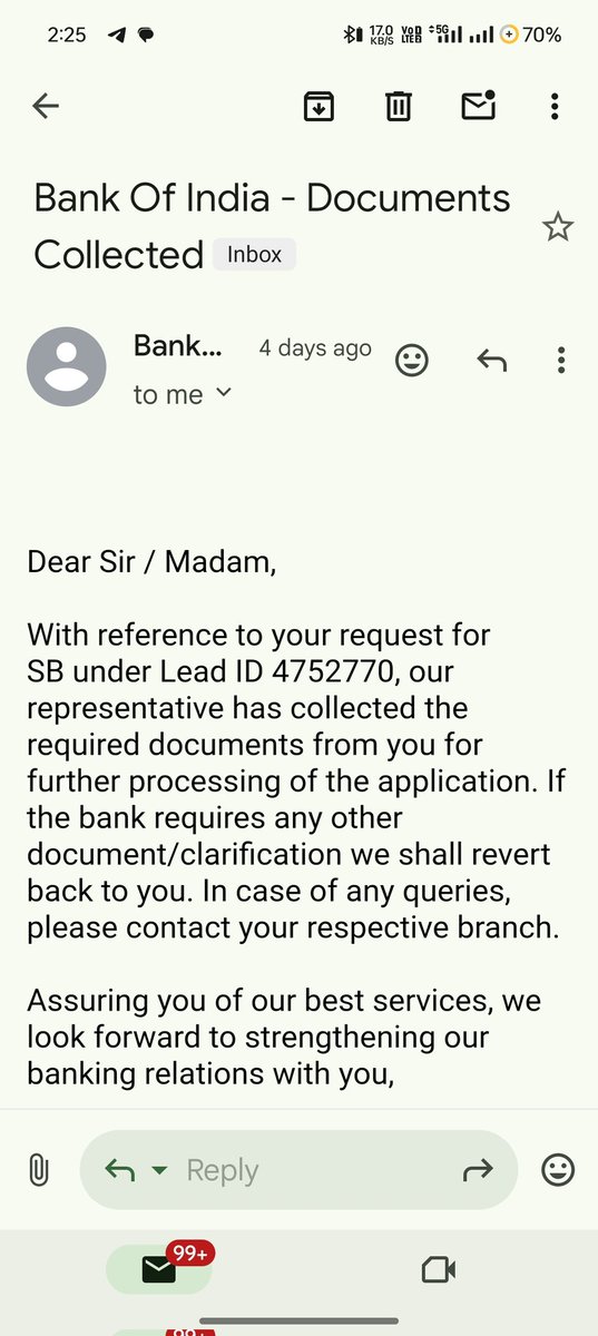 BurmudaB's tweet photo. My Video KYC for opening saving account was completed successfully on 14th OCT ,later i received the email for the same on 16th OCT,
Still i didn't received details about my account ,please complete the Process and open the account as soon as possible.
@BankofIndia_IN https://t.co/rqdN0OcZGy