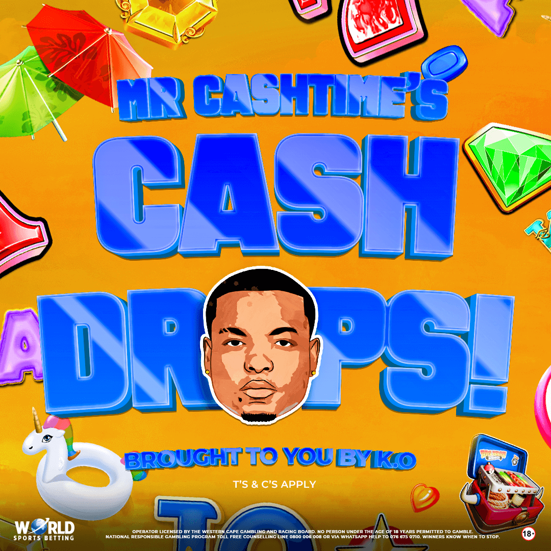 WorldSportsBet's tweet photo. Get ready for Mr Cashtime’s CASH DROPS every Friday from 18:00 - 22:00! 🎉 Spin on Pragmatic Slots and you could win a share of R650,000! 🤑
Don’t miss out—sign up now at 👉 https://t.co/NhoGah6hCf
#CashDrops #MrCashtime #WSB #BetSmart #WinBig https://t.co/FjaYAOxusy