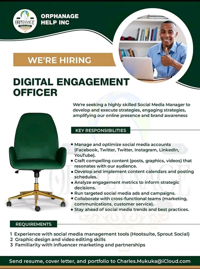 Sindano24's tweet photo. JOB ADVERT 🤝
This role comes with a comprehensive technology package, including:
•⁠  ⁠A top-of-the-line laptop for seamless productivity
•⁠  ⁠The latest iPhone model for streamlined communication
•⁠  ⁠A high-capacity, reliable power bank for uninterrupted work on-the-go https://t.co/vY5GcHocIo