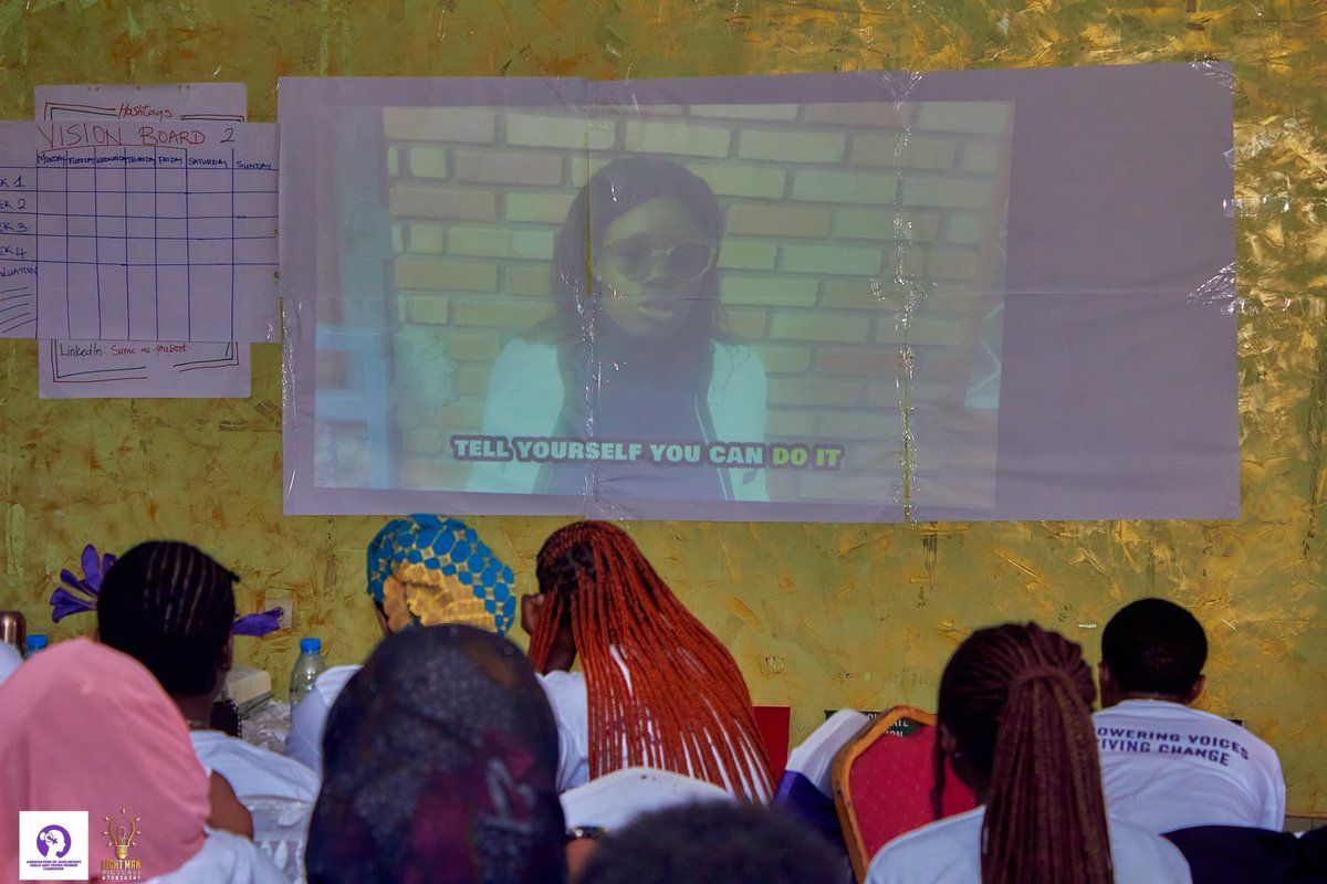 On the International Day of the girl child, I was opportuned to share with participants on "Personal growth and career development" as I also drilled them on the steps needed to create a vision board.
<a href="/unicefcameroon/">UNICEF Cameroon</a> 
<a href="/USEmbYaounde/">U.S. Embassy Yaounde</a> 
<a href="/reachoutdev1/">Reach Out Cameroon</a> 
<a href="/unicefcameroon/">UNICEF Cameroon</a> 
<a href="/AGYW_Coalition/">Association of AGYW Cameroon 🇨🇲</a>
