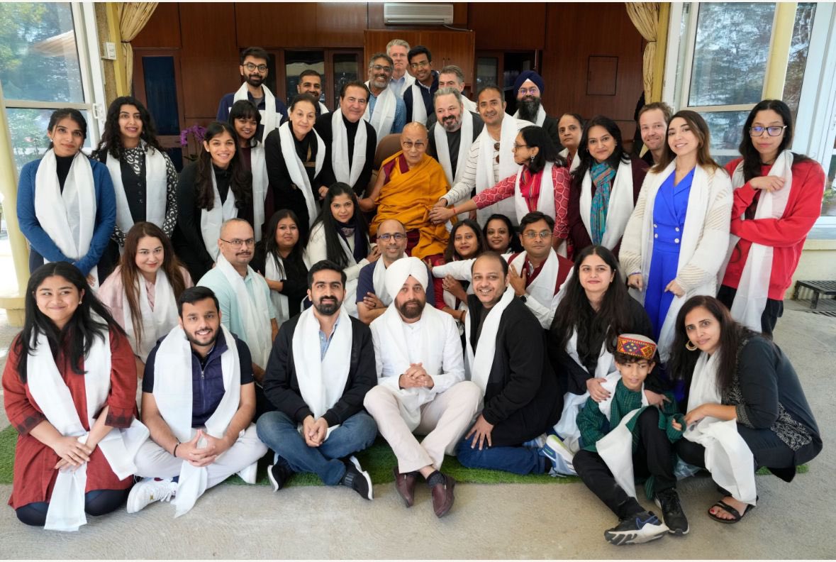 US-India Strategic Partnership Forum (@usispforum) on Twitter photo The USISPF team was profoundly honored to meet His Holiness the <a href="/DalaiLama/">Dalai Lama</a> in Dharamshala, Himachal Pradesh.
While speaking to USISPF team, His Holiness shared, “When I first came to India as a refugee, I fell in love with how religions coexist harmoniously”.
He emphasized The USISPF team was profoundly honored to meet His Holiness the <a href="/DalaiLama/">Dalai Lama</a> in Dharamshala, Himachal Pradesh.
While speaking to USISPF team, His Holiness shared, “When I first came to India as a refugee, I fell in love with how religions coexist harmoniously”.
He emphasized