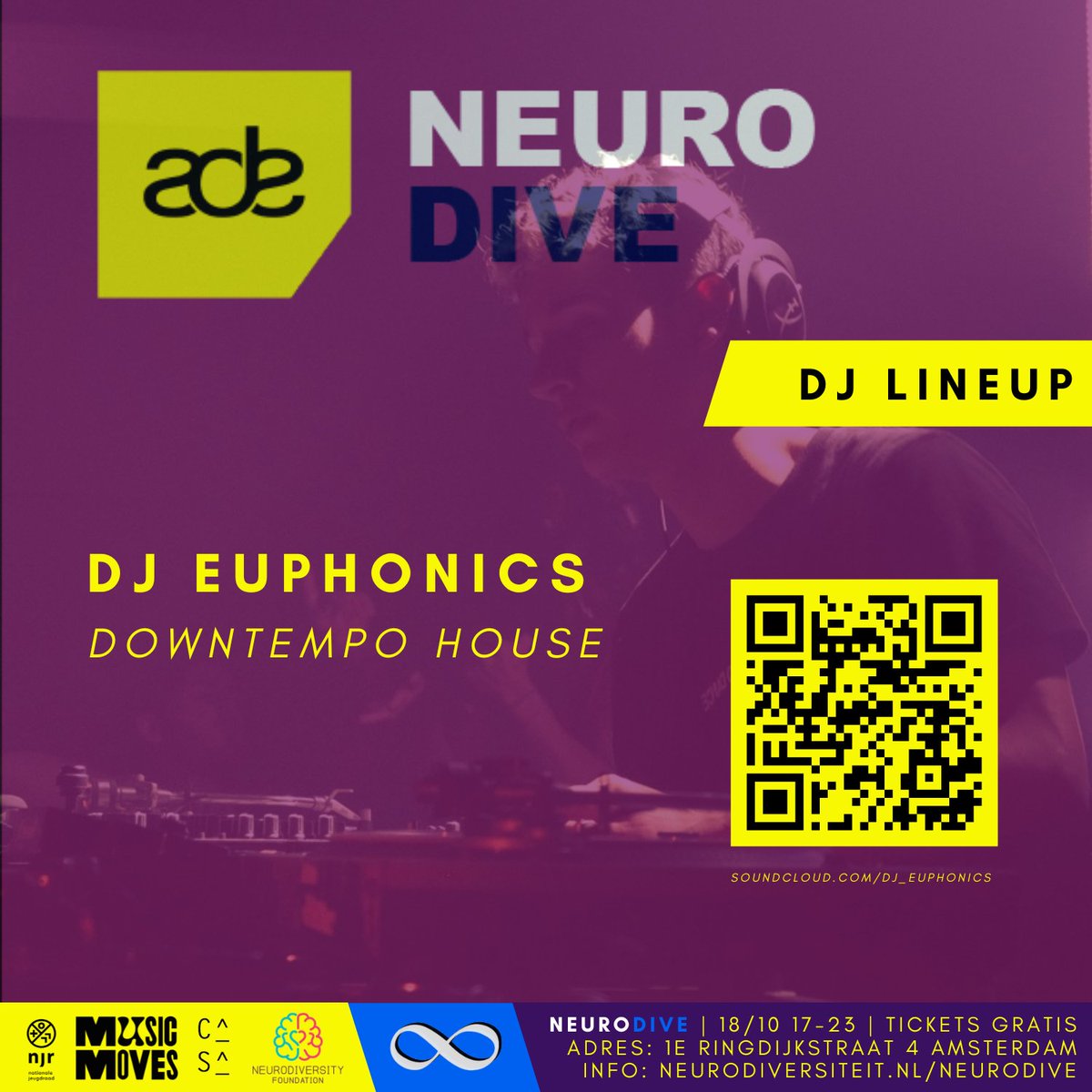 Neurodiversiteit - Neurodiversity Foundation (@neurodivergency) on Twitter photo ๐ง๐ผ๐ป๐ถ๐ด๐ต๐ ๐ถ๐ ๐๐ต๐ฒ ๐ป๐ถ๐ด๐ต๐! Neurodiversity Foundation is hosting ๐ก๐ฒ๐๐ฟ๐ผ๐๐ถ๐๐ฒ - ๐ (๐น๐ถ๐๐ฒ) ๐ฑ๐ฎ๐ป๐ฐ๐ฒ ๐ฒ๐๐ฒ๐ป๐ ๐ณ๐ผ๐ฟ ๐ฎ๐น๐น ๐ป๐ฒ๐๐ฟ๐ผ๐ฑ๐ถ๐๐ฒ๐ฟ๐ด๐ฒ๐ป๐๐, with DJs, workshops and so much more. Let's celebrate neurodiversity, let's dance, together, again! ๐ง๐ผ๐ป๐ถ๐ด๐ต๐ ๐ถ๐ ๐๐ต๐ฒ ๐ป๐ถ๐ด๐ต๐! Neurodiversity Foundation is hosting ๐ก๐ฒ๐๐ฟ๐ผ๐๐ถ๐๐ฒ - ๐ (๐น๐ถ๐๐ฒ) ๐ฑ๐ฎ๐ป๐ฐ๐ฒ ๐ฒ๐๐ฒ๐ป๐ ๐ณ๐ผ๐ฟ ๐ฎ๐น๐น ๐ป๐ฒ๐๐ฟ๐ผ๐ฑ๐ถ๐๐ฒ๐ฟ๐ด๐ฒ๐ป๐๐, with DJs, workshops and so much more. Let's celebrate neurodiversity, let's dance, together, again!