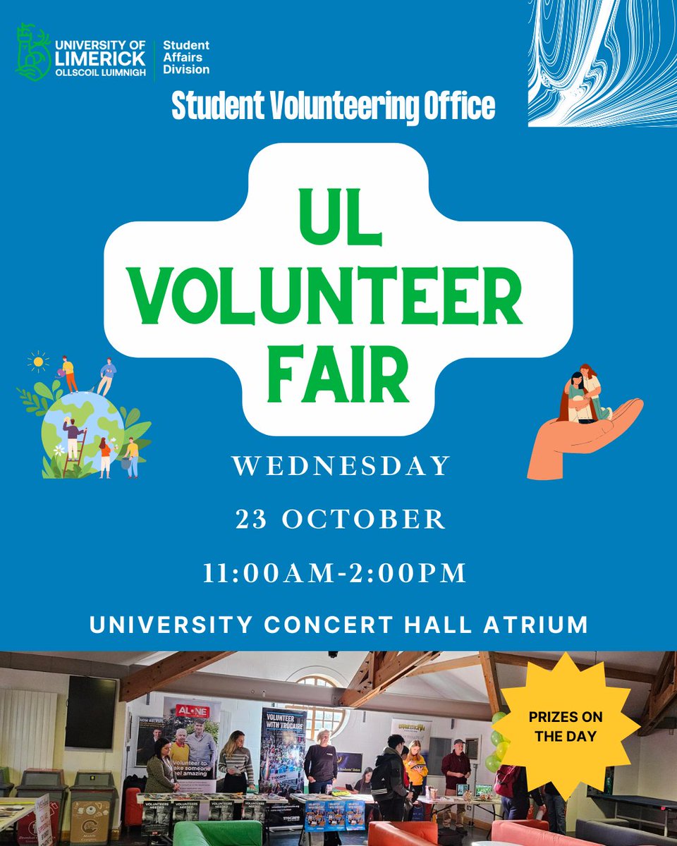 ✨ Join us for our Volunteer Fair on October 23rd, 11 AM - 2 PM in the Concert Hall! ✨

Discover amazing opportunities to give back, connect with over 30 organizations, and win exciting prizes! 🎁

Don’t miss this chance to make a difference and boost your student experience💫