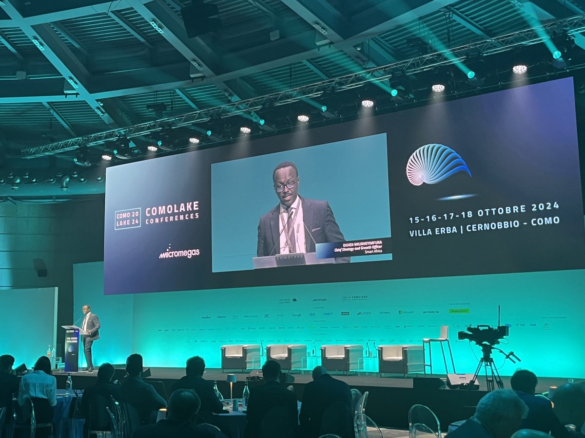 Our Senior Director in charge of Strategy and Growth, <a href="/nkdidier/">Didier Nkurikiyimfura</a> participated in the #ComoLake2024 Conference in Italy, where he discussed the critical role of digital transformation in Africa’s socio-economic growth. 1/