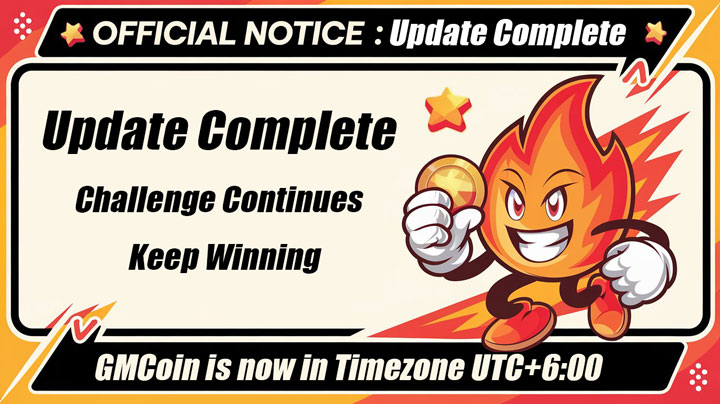 GMCoin_Fam's tweet photo. 🚀 Update Complete!

🌍 GMCoin is now in Timezone UTC+6:00

🔄 Challenge Continues – Keep Winning!

💥 Join Now – Don’t Miss Out!

👉 https://t.co/suTa9XdtT9 https://t.co/9gUz0Kc8Yt