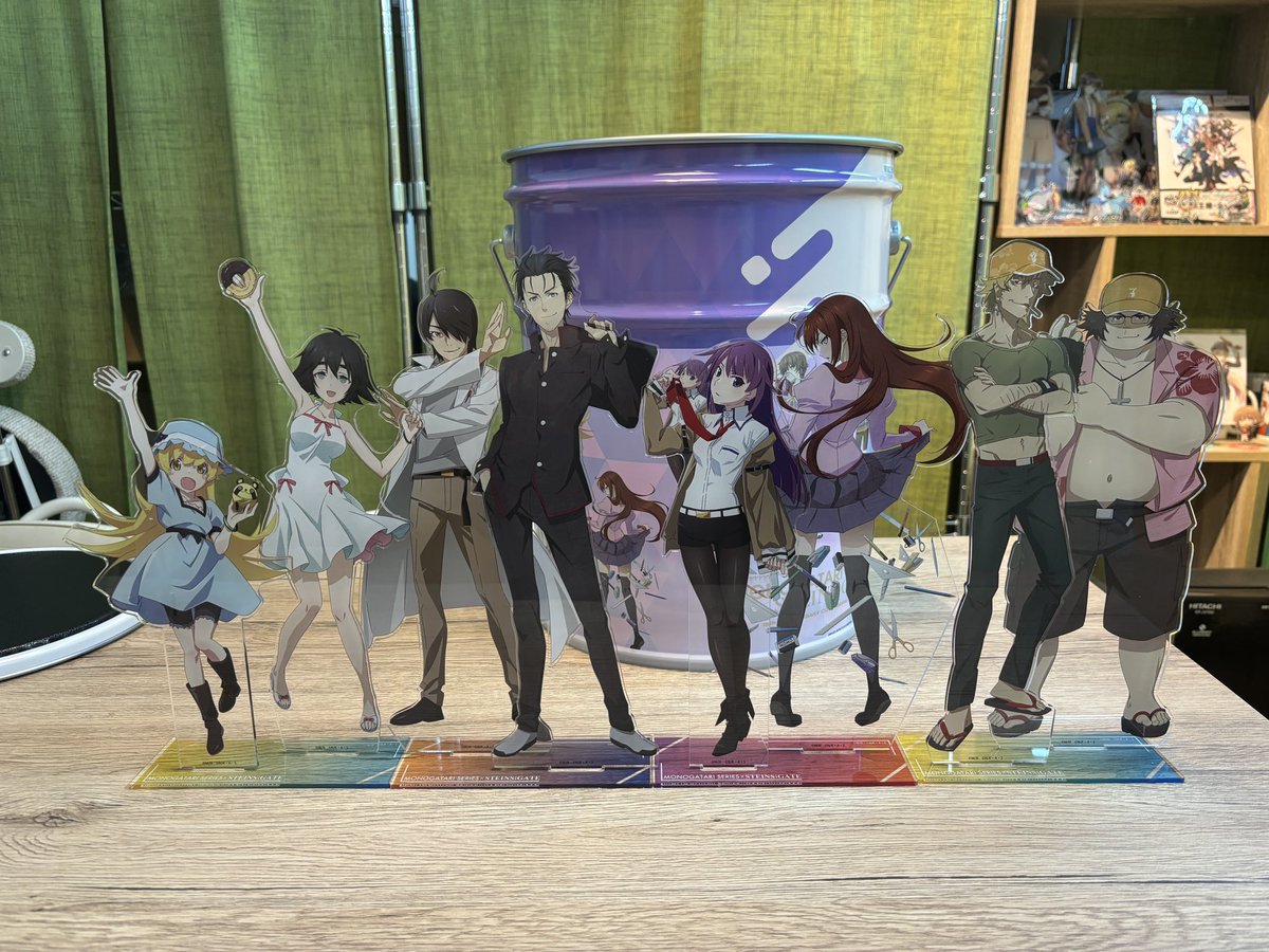 STEINS;GATE×物語シリーズ】 ガジェット缶とBIGアクリルスタンドの紹介