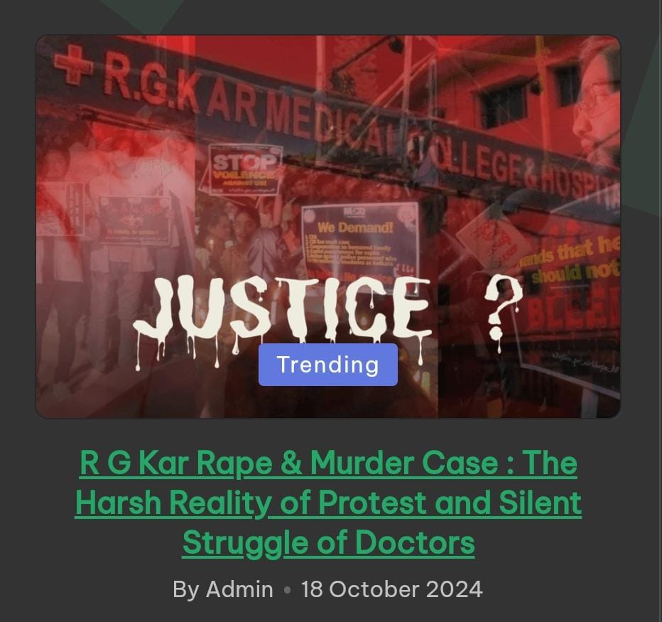 mcollegedarshan's tweet photo. RGKar Rape &amp; Murder Case
Full article ⤵️ 
https://t.co/rpsu7f3CLF https://t.co/HUl9uncyna