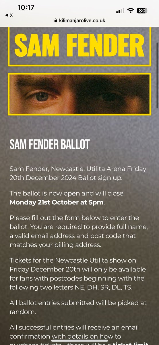 Pink_misery's tweet photo. OMFG I’m actually over the moon that Newcastle shows gonna actually be for people from the North east!! #SamFender https://t.co/OcLB5zVZvz
