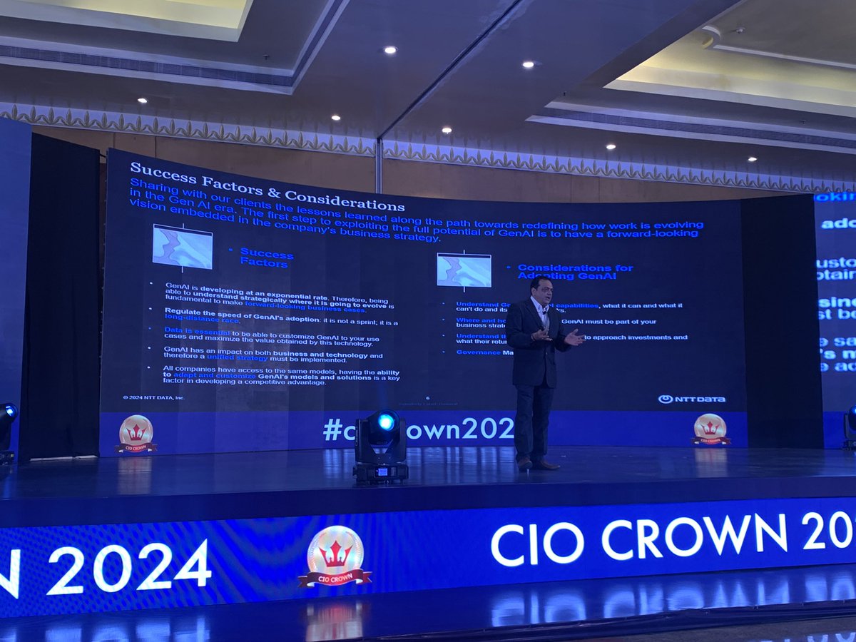 #ciocrown2024 very well explained success criteria for GEN AI use cases by NTT
