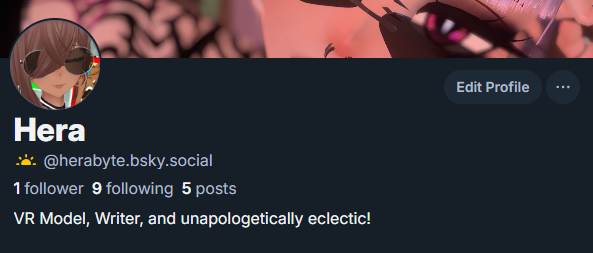 HeraByteVR's tweet image. Over on the blue app now!