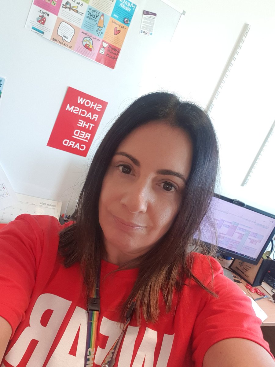 donnzz's tweet photo. It’s wear red day at work today @LeedsHospitals
Me and Elizabeth co-chair the Oncology EDI Group and happy to show our support #WRD24 #antiracism @LTHMedPhysics https://t.co/m0NUiTlrUX