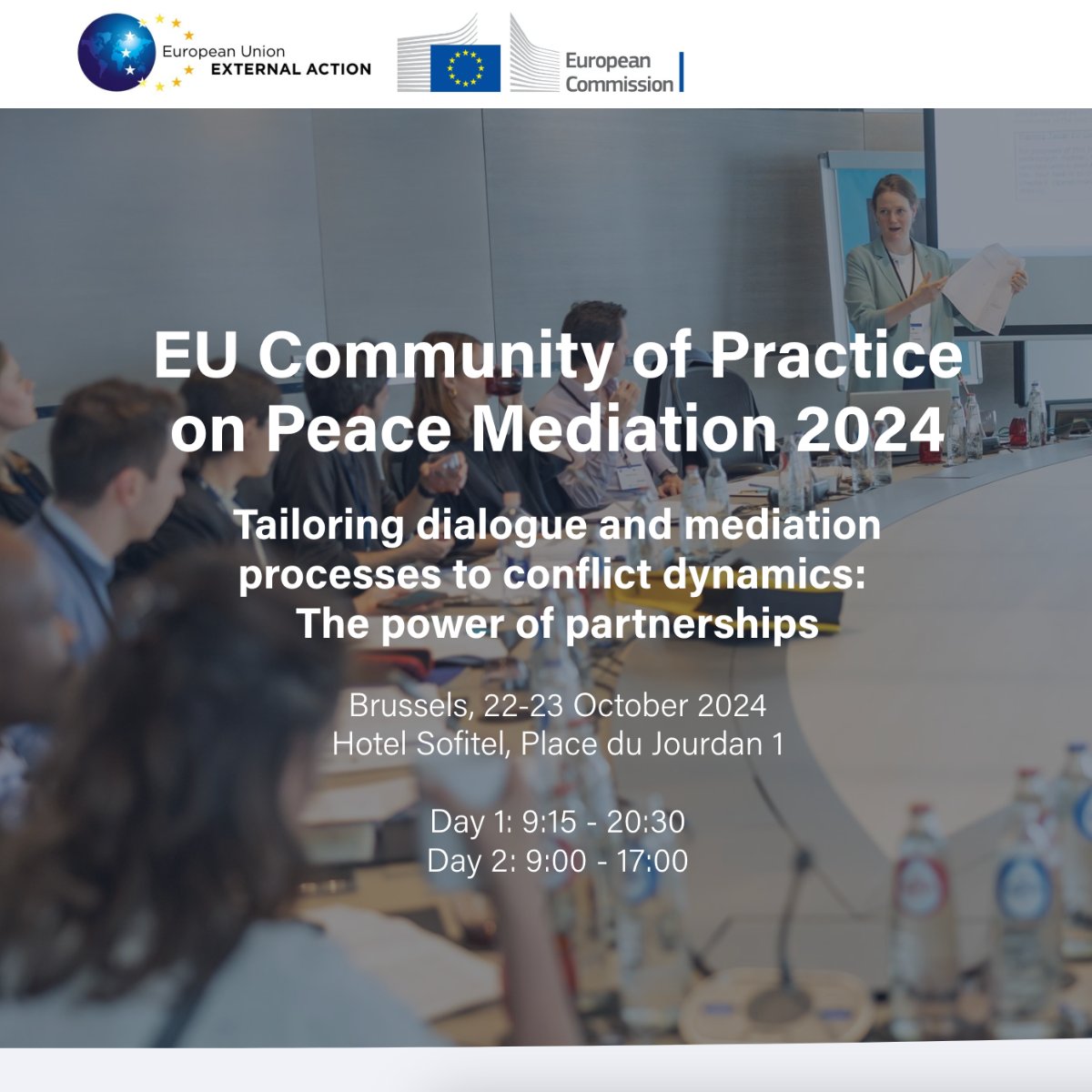 Join us for the panel “Rise and Role of National Mediation Support Structures" at the EU Community of Practice on Peace Mediation (CoP)  2024.

🗓️23 October from 11.15-12.30
📍 Brussels (with online participation available)

Register here (panel 18) ➡️ peaceagency.org/event/eu-commu…