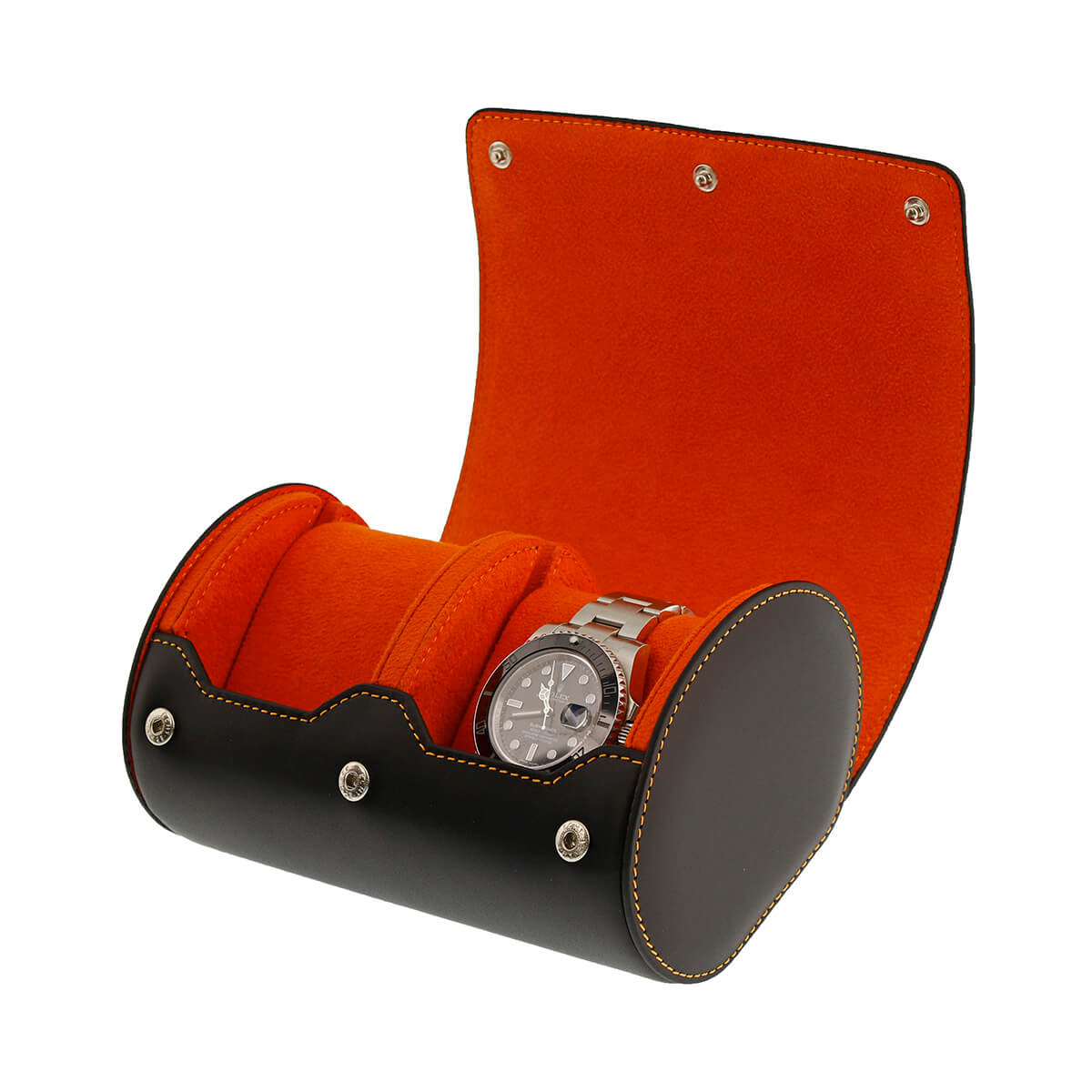 aevitas_uk's tweet image. Discover the Double Watch Roll Case in Premium Black Nappa Leather with Orange Lining by Aevitas. Perfect for watch lovers seeking style and protection. Store and travel with two watches in luxury for £159.95. #AevitasUK #WatchCase #LuxuryTravel aevitas-uk.co.uk/products/doubl…