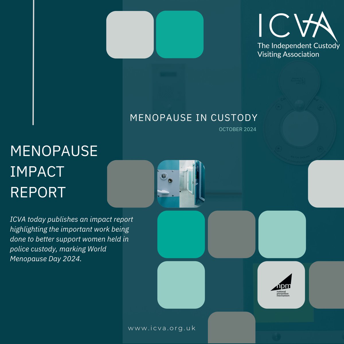 Today ICVA publishes an impact report highlighting the important work being done to better support women held in police custody, marking #WorldMenopauseDay 2024.
Read the full report here: icva.org.uk/new-referral-p…

#menopause
#worldmenopause
#ICVA
#menopauseawareness
#custody