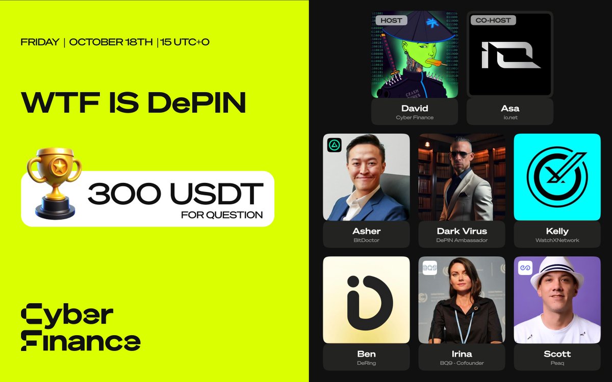 🎙 Exploring Decentralized Physical Infrastructure Networks

Join us and <a href="/ionet/">io.net</a> for an exciting AMA session where we will dive deep into the world of DePIN. Discover how DePIN is transforming the infrastructure space and what this could mean for the future of decentralized